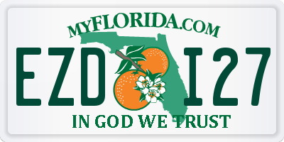 FL license plate EZDI27