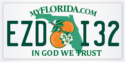 FL license plate EZDI32
