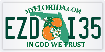 FL license plate EZDI35