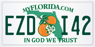 FL license plate EZDI42