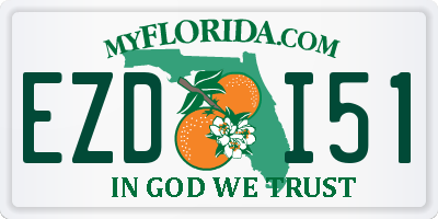 FL license plate EZDI51