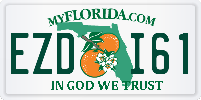 FL license plate EZDI61