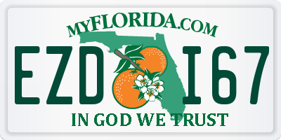 FL license plate EZDI67
