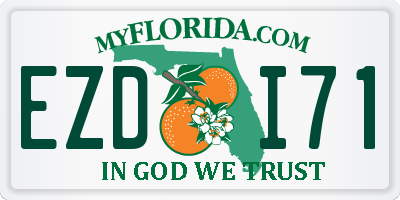 FL license plate EZDI71
