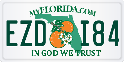 FL license plate EZDI84