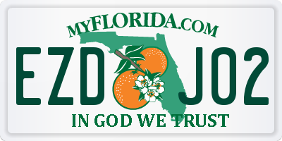 FL license plate EZDJ02
