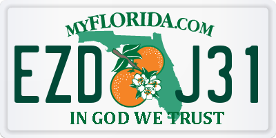 FL license plate EZDJ31