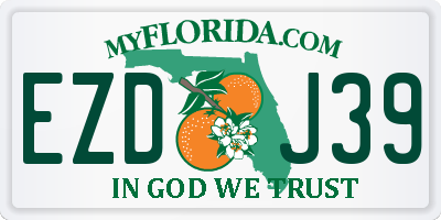 FL license plate EZDJ39