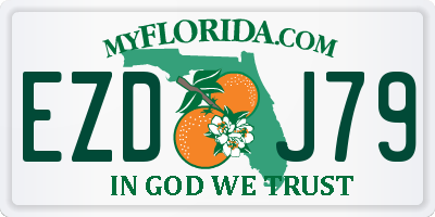 FL license plate EZDJ79