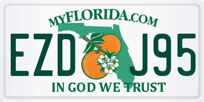 FL license plate EZDJ95