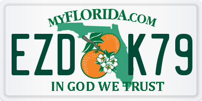 FL license plate EZDK79