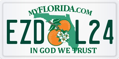 FL license plate EZDL24
