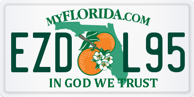 FL license plate EZDL95
