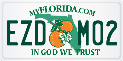 FL license plate EZDM02
