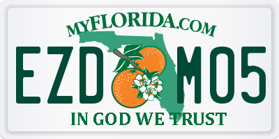 FL license plate EZDM05