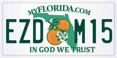 FL license plate EZDM15