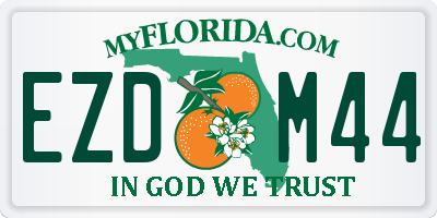 FL license plate EZDM44