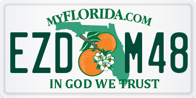 FL license plate EZDM48