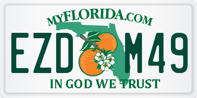FL license plate EZDM49
