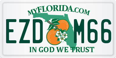 FL license plate EZDM66