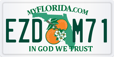 FL license plate EZDM71