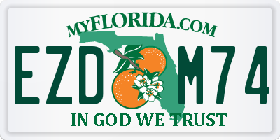 FL license plate EZDM74