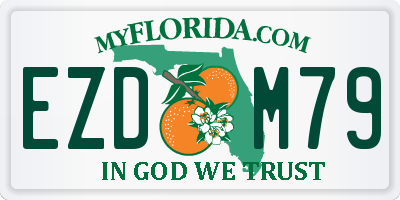FL license plate EZDM79