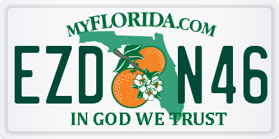 FL license plate EZDN46