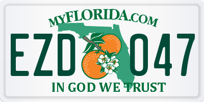 FL license plate EZDO47