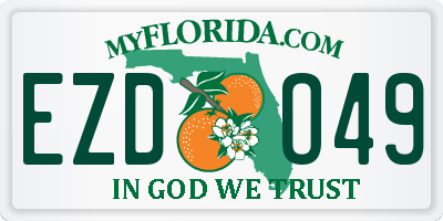 FL license plate EZDO49