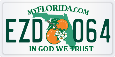 FL license plate EZDO64