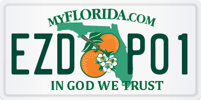 FL license plate EZDP01