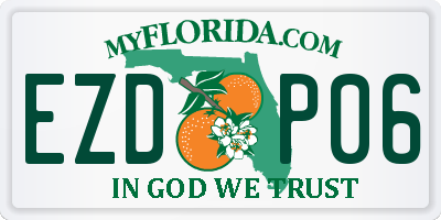 FL license plate EZDP06