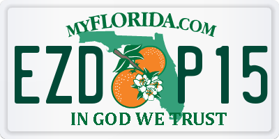 FL license plate EZDP15