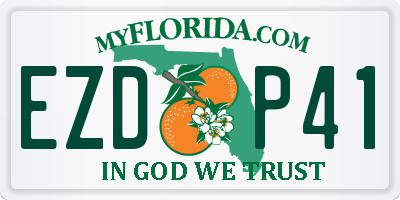 FL license plate EZDP41