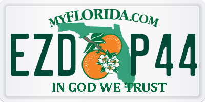 FL license plate EZDP44