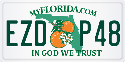 FL license plate EZDP48
