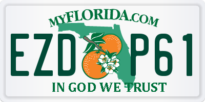 FL license plate EZDP61
