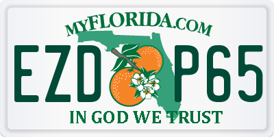 FL license plate EZDP65