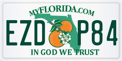 FL license plate EZDP84