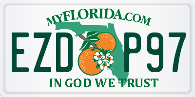 FL license plate EZDP97