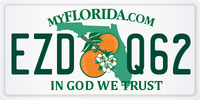 FL license plate EZDQ62