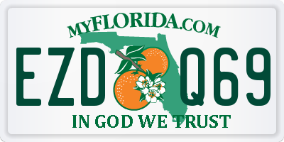 FL license plate EZDQ69