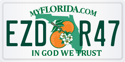 FL license plate EZDR47