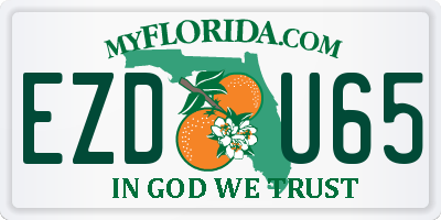 FL license plate EZDU65