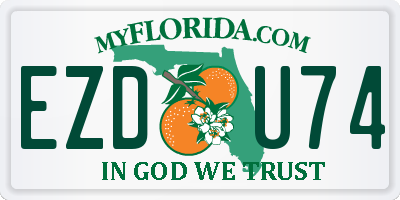 FL license plate EZDU74