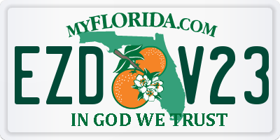 FL license plate EZDV23