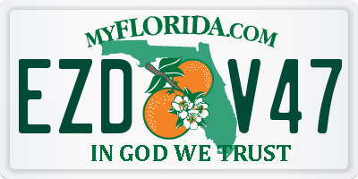 FL license plate EZDV47