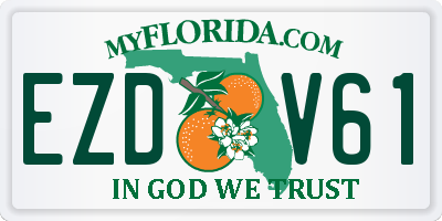 FL license plate EZDV61