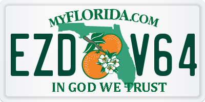 FL license plate EZDV64